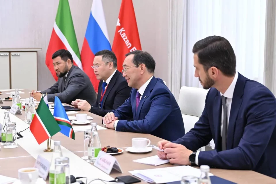 Глава Якутии встретился с президентом Татарстана Рустамом Миннихановым