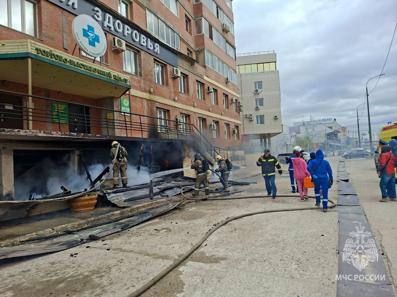 пожар в Якутске