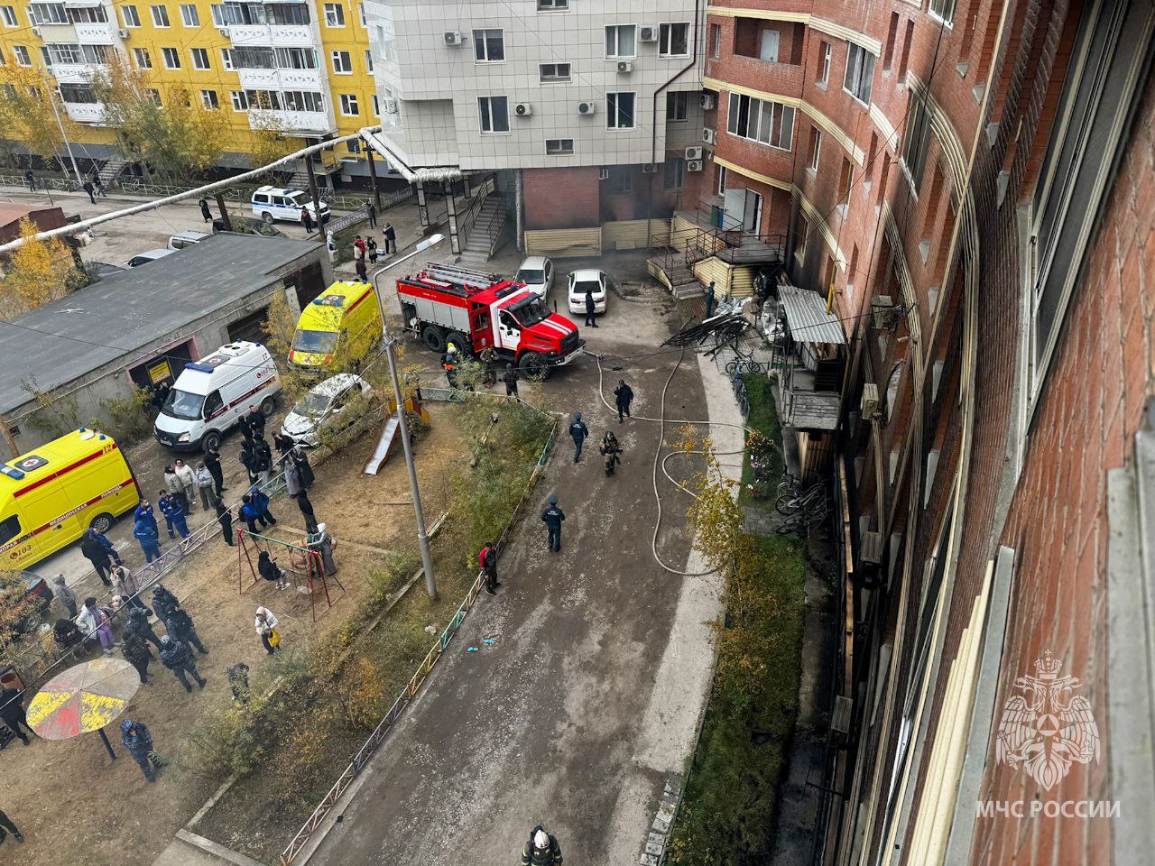 пожар в Якутске