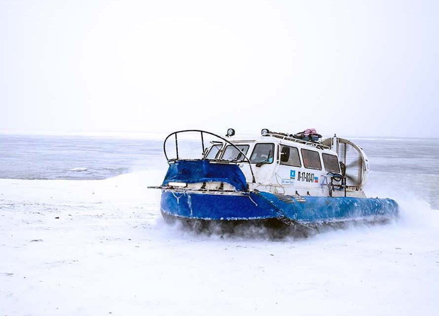 С 21 октября трансфер пассажиров поезда выполняется судами на воздушной подушке