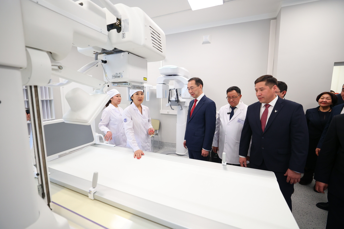 новая поликлиника в Амге