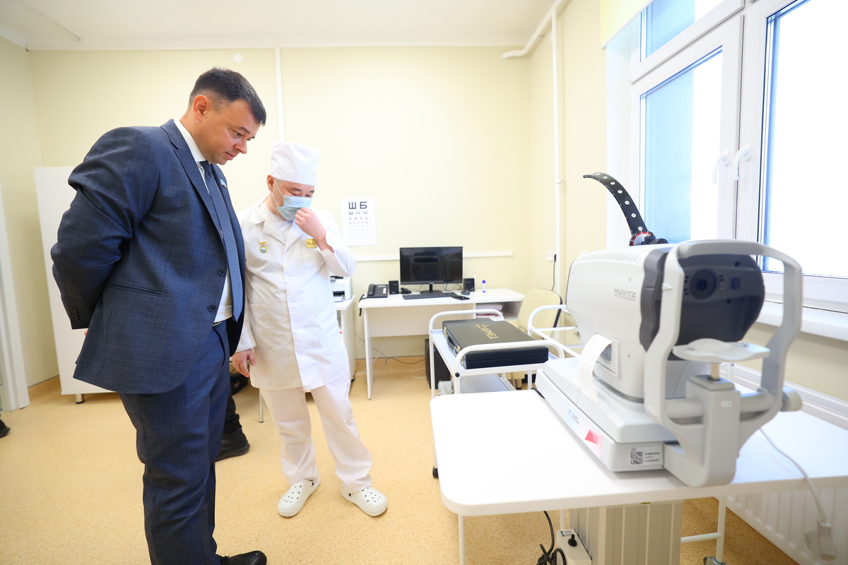 новая поликлиника в Амге