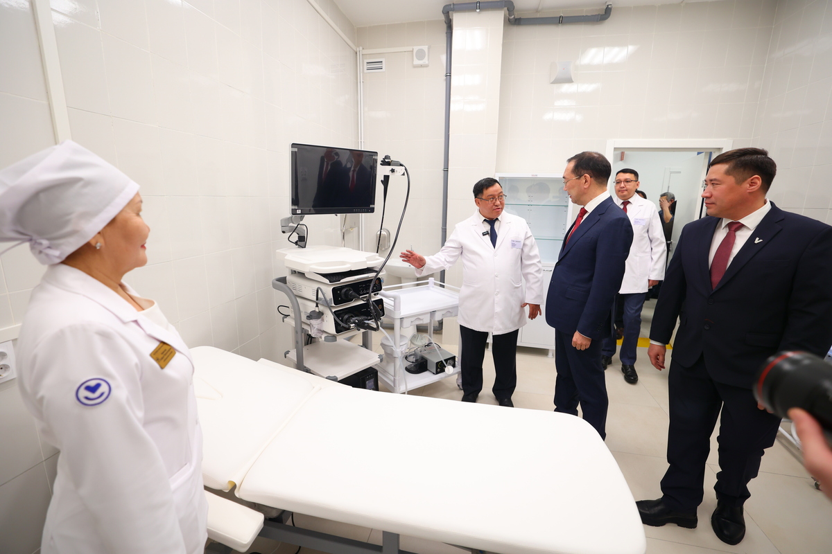 новая поликлиника в Амге