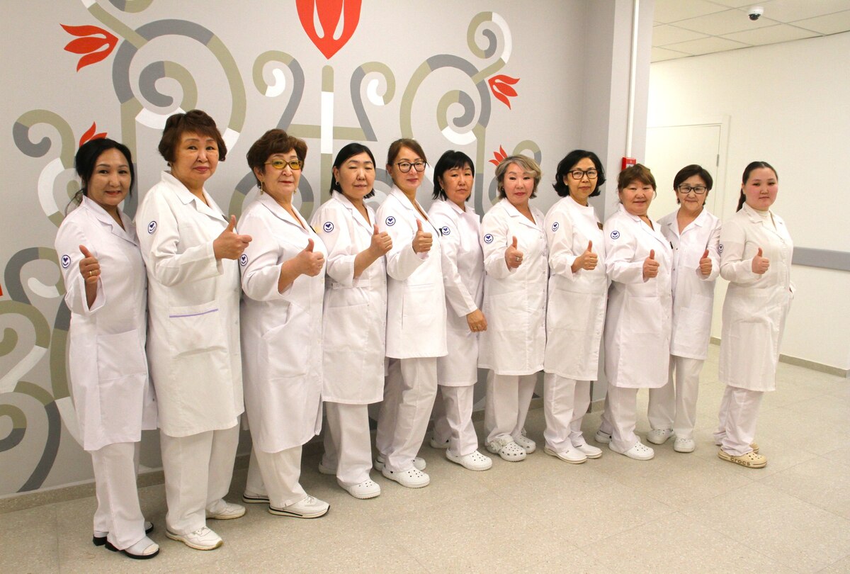 новая поликлиника в Амге