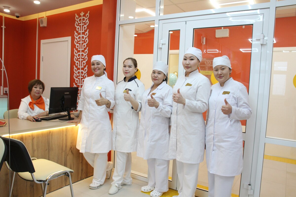 новая поликлиника в Амге