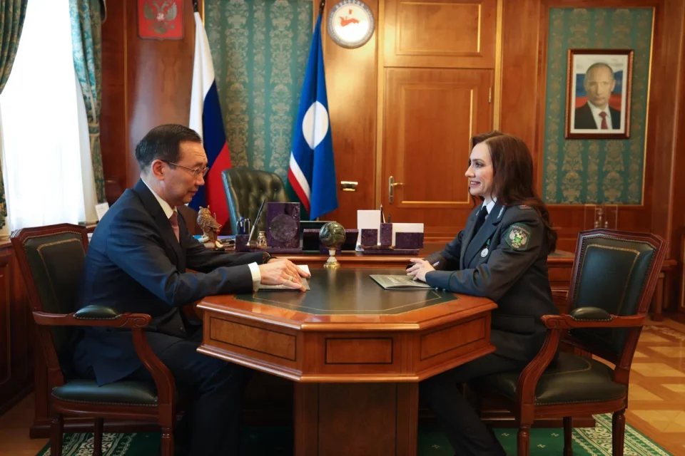 Глава Якутии Айсен Николаев встретился с руководителем Управления Россельхознадзора Яной Любченковой