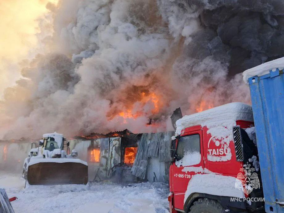 пожар в Усть-Нере