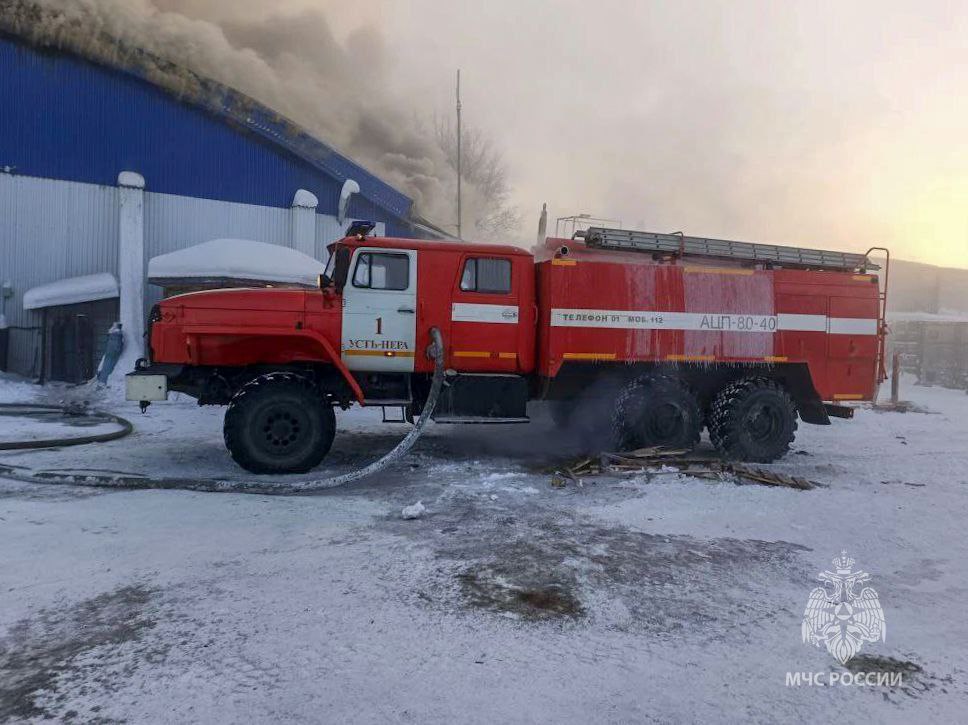 пожар в Усть-Нере