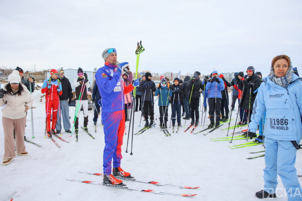 Никита Крюков и Александр Бессмертных провели мастер-класс по лыжным гонкам в Якутске