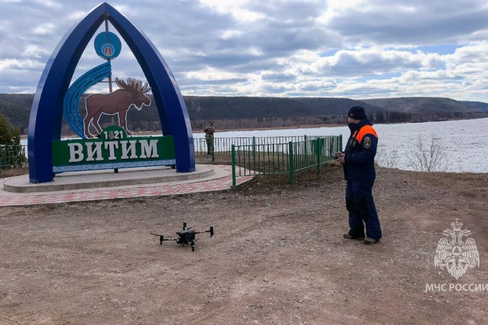 На реке Лене в Якутии сформировались два участка ледохода