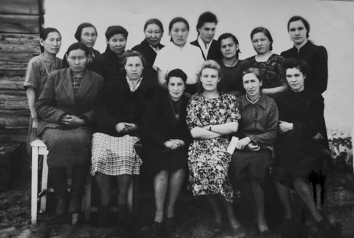 Коллектив галеново-фасовочной лаборатории, 1950 год