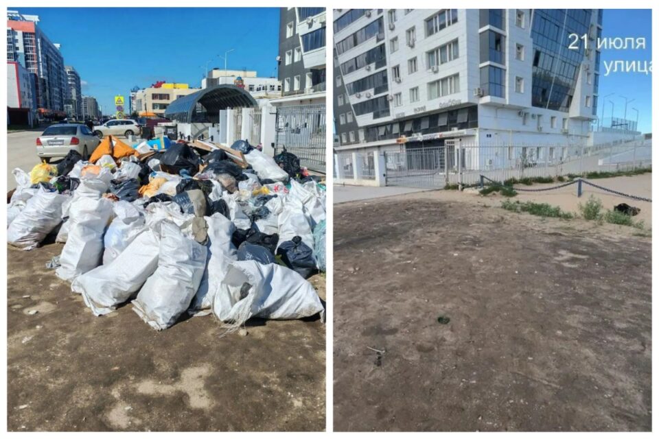 В 203 микрорайоне Якутска убрали несанкционированную свалку