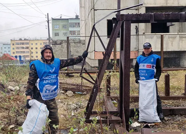 В Депутатском собрали около 149 тонн металлолома в рамках проекта «Чистая Арктика»