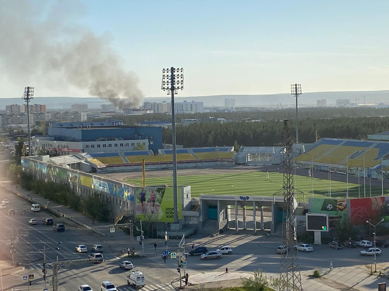 ФОТО: Пожар в Сайсарском округе (дополнено) — ЯСИА