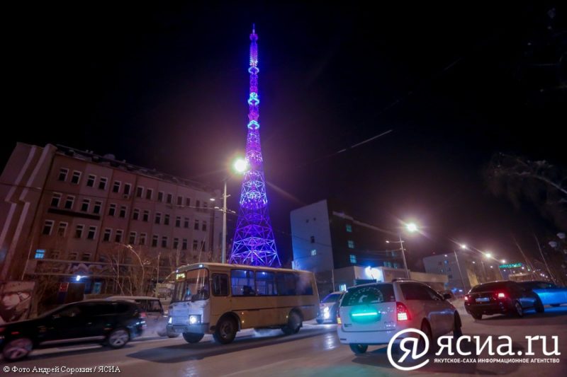 3 сентября якутская телебашня засияет цветами ленты медали СССР «За Победу над Японией»